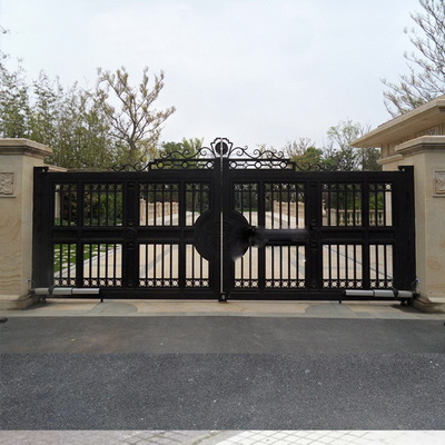 山紫现代式铁艺庭院大门